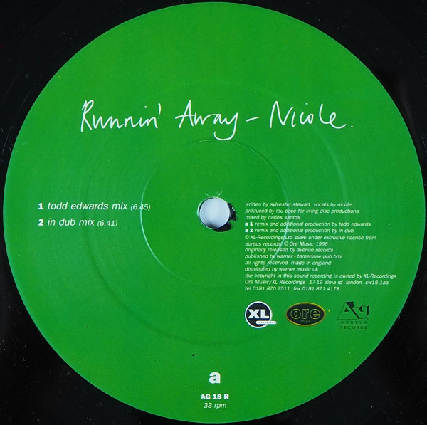 Nicole J McCloud - Runnin'  Away - Used Vinyl Record 12" image 2