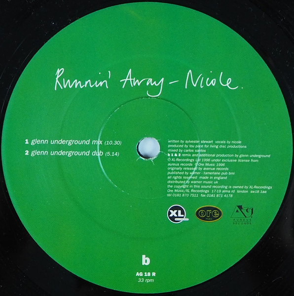 Nicole J McCloud - Runnin'  Away - Used Vinyl Record 12" image 3