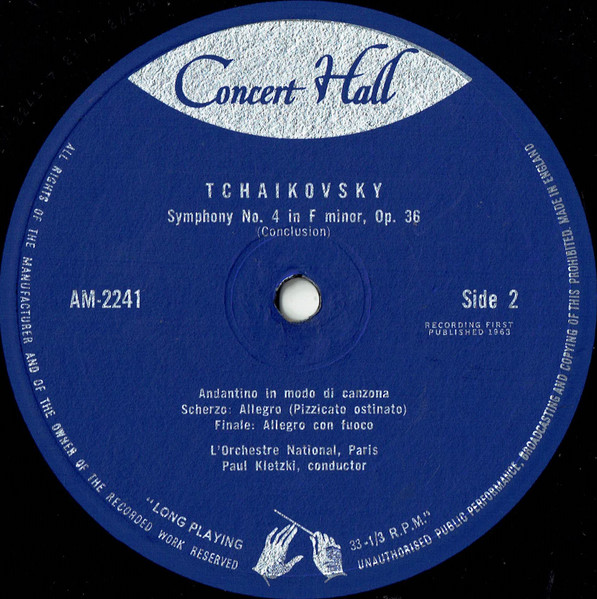 Pyotr Ilyich Tchaiko - Symphony No. 4 In F Minor, Op. 36 - Used Vinyl image 4