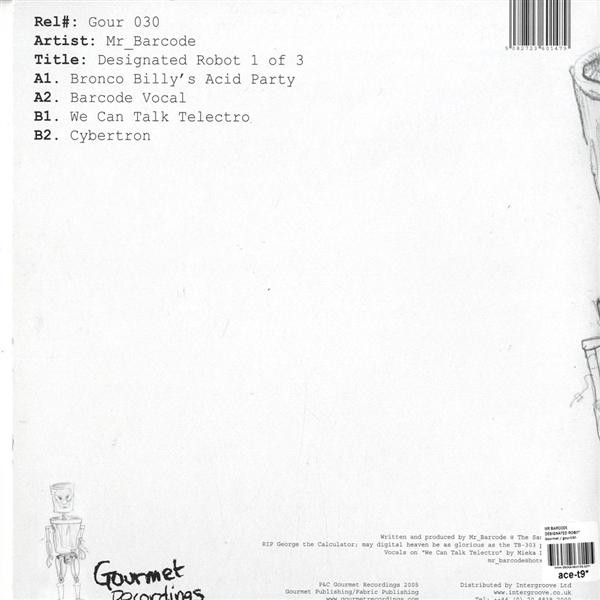 Mr. Barcode - Designated Robot 1 Of 3 - Vinyl Record 12" image 2