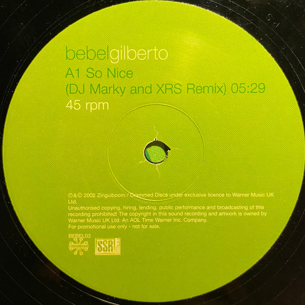 Bebel Gilberto - So Nice - Used Vinyl Record 12" image 3