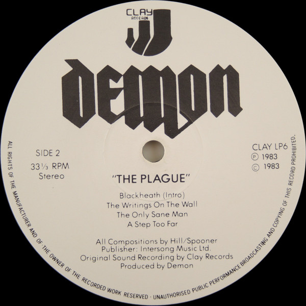 Demon - Plague - Used Vinyl Record image 10