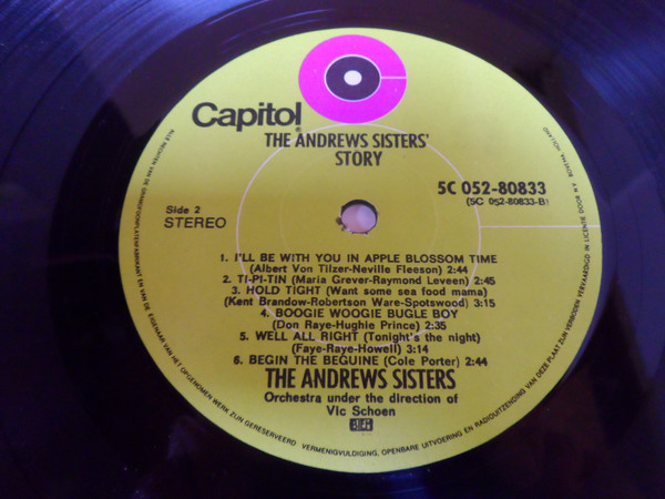 Andrews Sisters - Story - Used Vinyl Record image 4