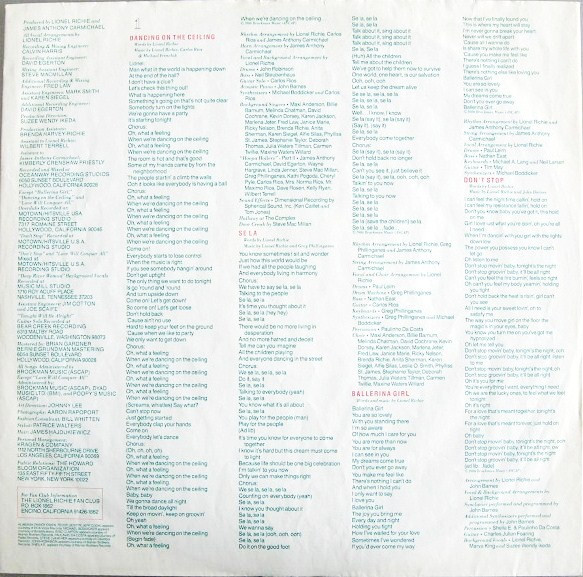 Lionel Richie - Dancing On The Ceiling - Used Vinyl Record image 7