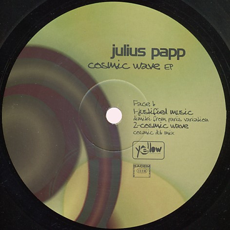 Julius Papp - Cosmic Wave EP - Used Vinyl Record 12" image 2