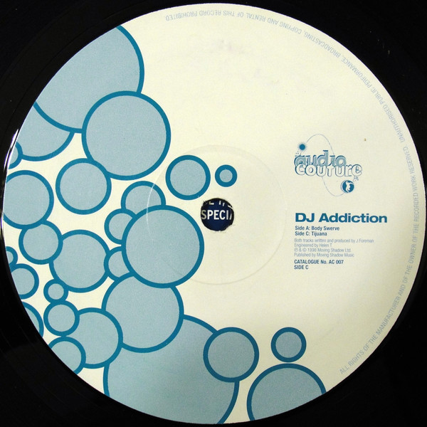 DJ Addiction - Bodyswerve - Used Vinyl Record 12" image 4