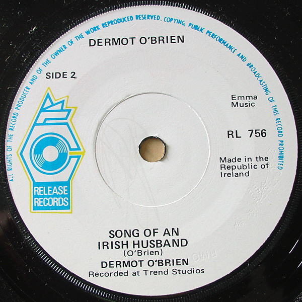 Dermot O'Brien - Green Fields 'Round Ferbane - Used Vinyl Record 7" image 2