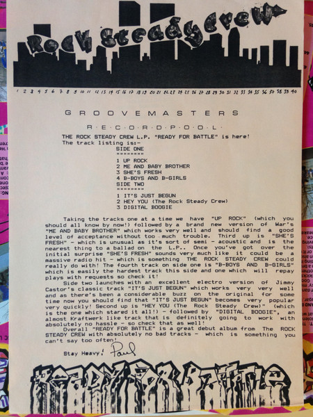 Rock Steady Crew - Ready For Battle - Used Vinyl Record image 7