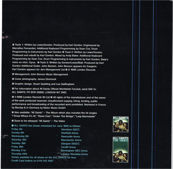 All Saints - Bootie Call - Used CD image 4