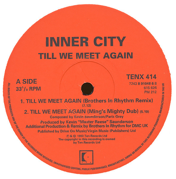 Inner City - Till We Meet Again - Used Vinyl Record 12" image 3