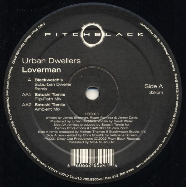 Urban Dwellers - Loverman (Blackwatch Remix | Satoshi Tomiie Remix) - image 2