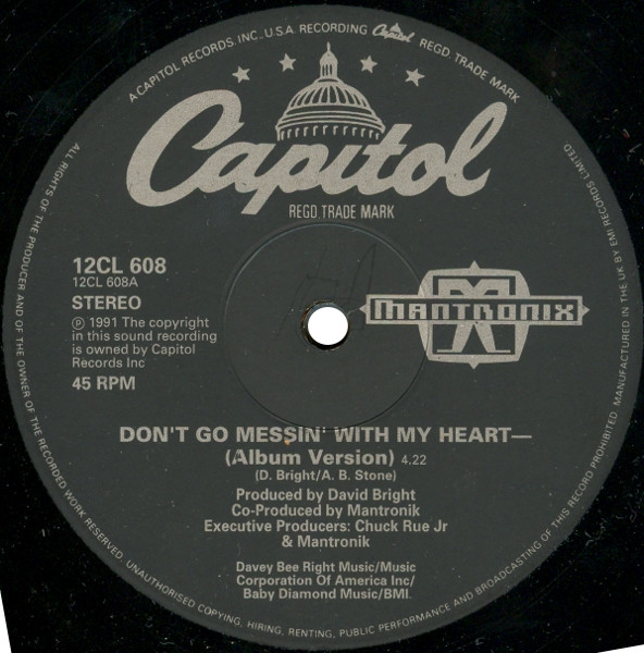 Mantronix - Don't Go Messin' With My Heart - Used Vinyl Record 12" image 3