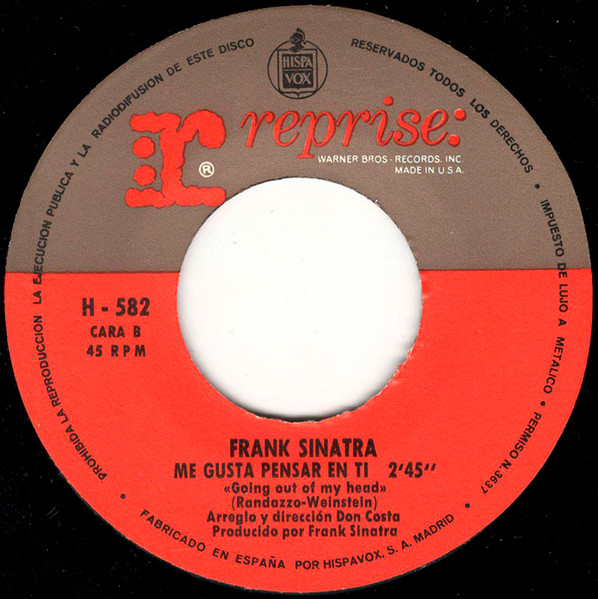 Frank Sinatra - I Would Be In Love - Used Vinyl Record 7" image 4