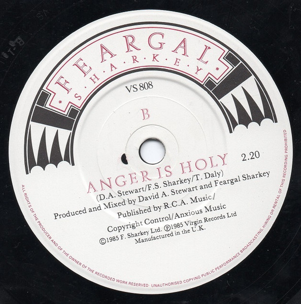 Feargal Sharkey - A Good Heart - Used Vinyl Record 7" image 4