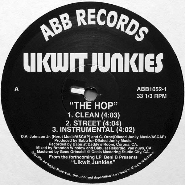 Likwit Junkies - Hop / Dark Ends - Vinyl Record 12" image 3