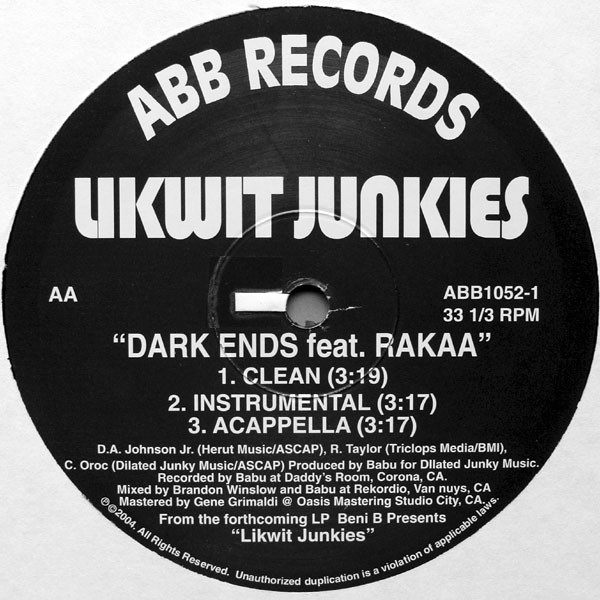 Likwit Junkies - Hop / Dark Ends - Vinyl Record 12" image 4