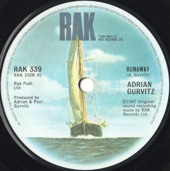 Adrian Gurvitz - Classic - Used Vinyl Record 7" image 4