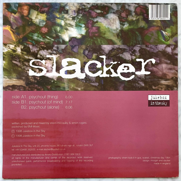 Slacker - Psychout - Used Vinyl Record 12" image 2