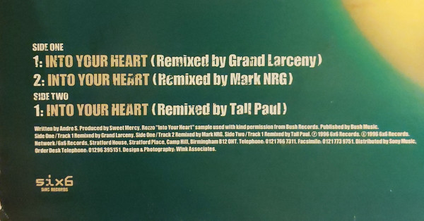 6 By Six - Into Your Heart - Used Vinyl Record 12" image 5