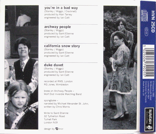 Saint Etienne - You're In A Bad Way - Used CD image 2