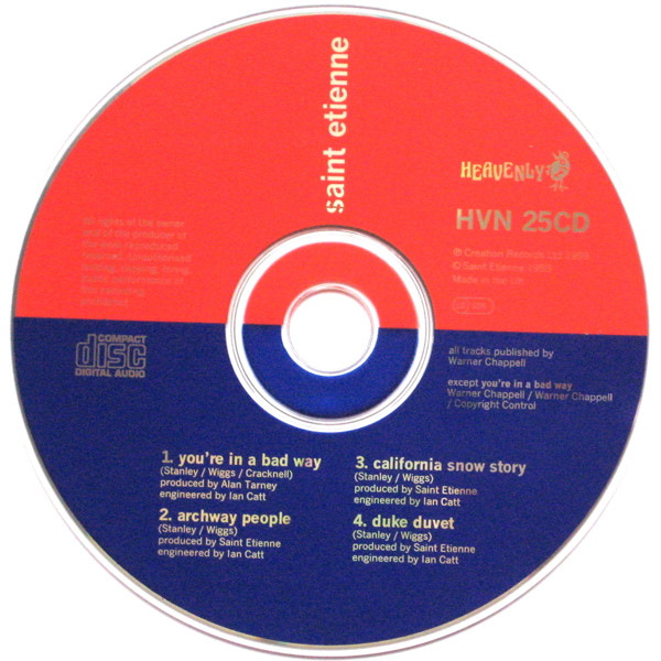 Saint Etienne - You're In A Bad Way - Used CD image 3