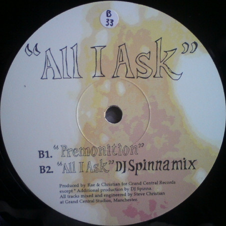 Rae & Christian - All I Ask - Used Vinyl Record 12" image 4
