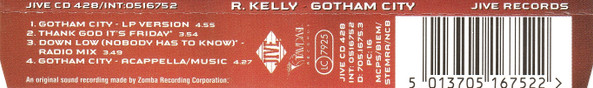 R. Kelly - Gotham City - Used CD image 2