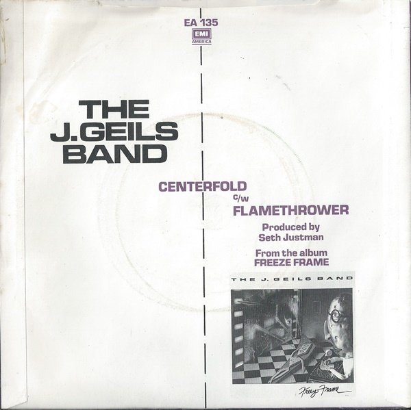 J. Geils Band - Centerfold - Used Vinyl Record 7" image 2