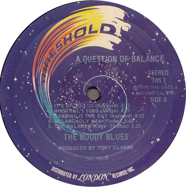 Moody Blues - A Question Of Balance - Used Vinyl Record image 4