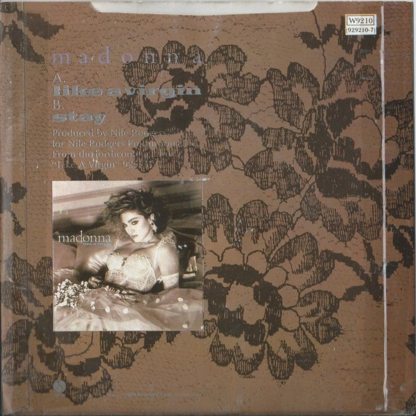 Madonna - Like A Virgin / Stay - Used Vinyl Record 7" image 2