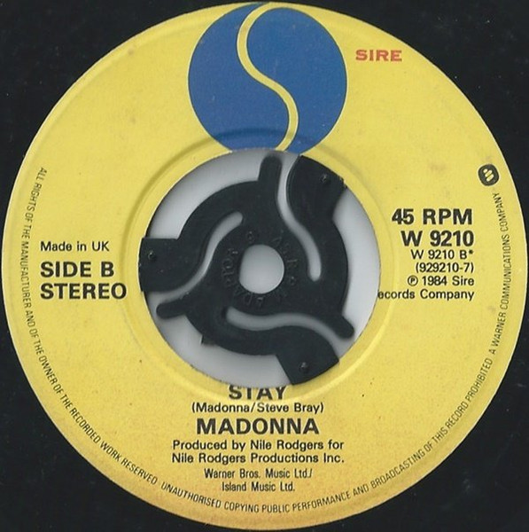 Madonna - Like A Virgin / Stay - Used Vinyl Record 7" image 4