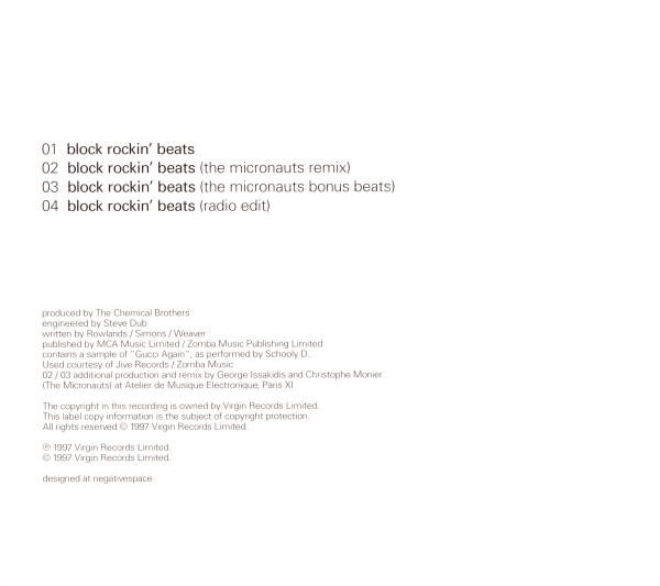 Chemical Brothers - Block Rockin' Beats - Used CD image 2