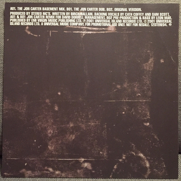 Stereo MC's - Deep Down & Dirty - Used Vinyl Record 12" image 2