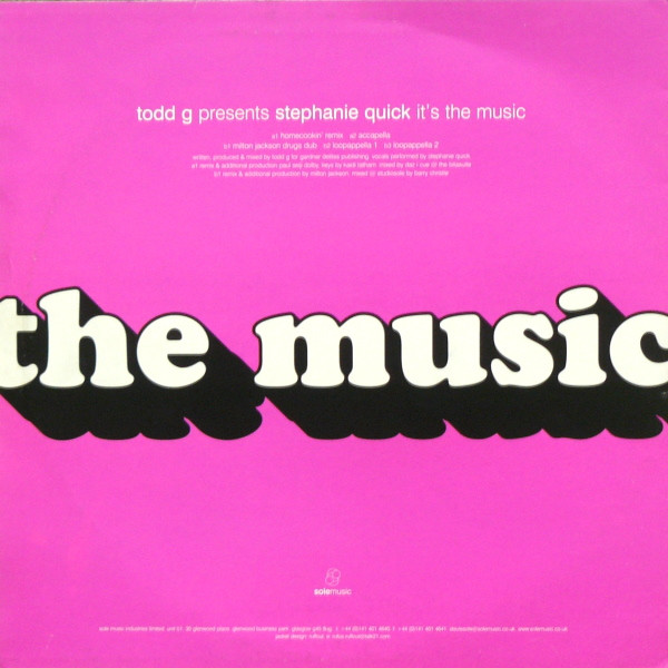Todd Gardner - It's The Music (Homecookin'/Milton Jackson Remixes) - image 2