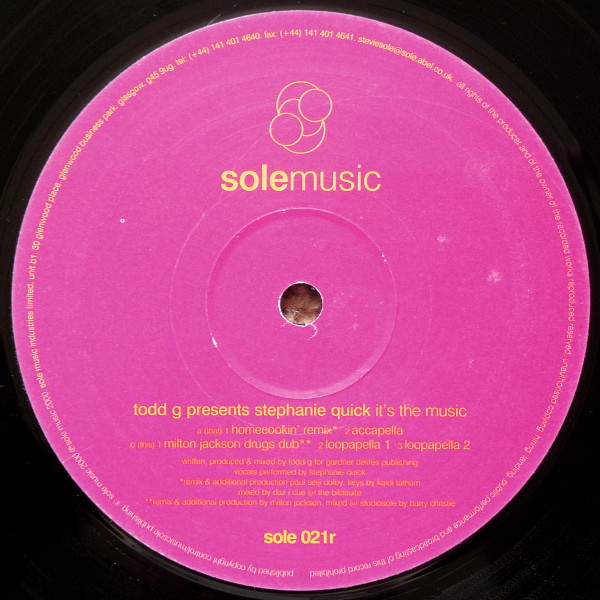Todd Gardner - It's The Music (Homecookin'/Milton Jackson Remixes) - image 4