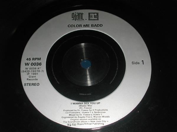 Color Me Badd - I Wanna Sex You Up - Used Vinyl Record 7" image 3