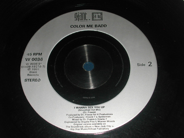 Color Me Badd - I Wanna Sex You Up - Used Vinyl Record 7" image 4