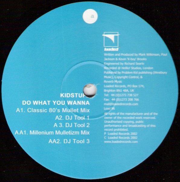 Kidstuff - Do What You Wanna - Used Vinyl Record 12" image 3