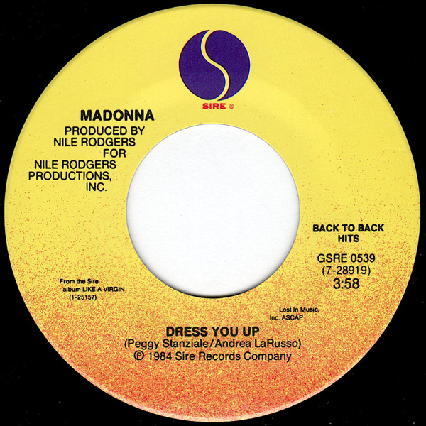 Madonna - Into The Groove / Dress You Up - Vinyl Record 7" image 2