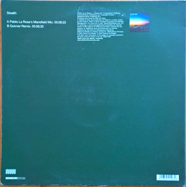 Way Out West - Stealth (12 Inch No.2) - Used Vinyl Record 12" image 2