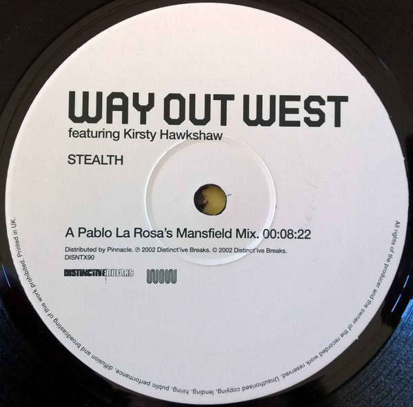 Way Out West - Stealth (12 Inch No.2) - Used Vinyl Record 12" image 3