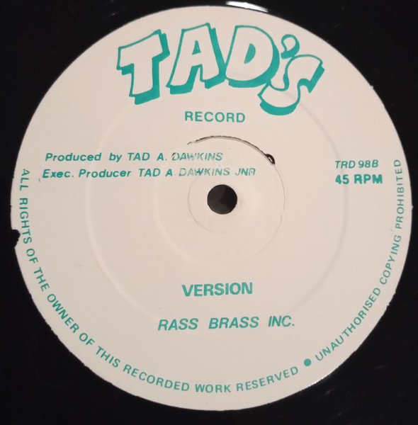 Dean Fraser - You Are (Instrumental) - Used Vinyl Record 12" image 2