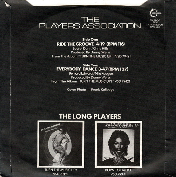 Players Association - Ride The Groove - Used Vinyl Record 7" image 2