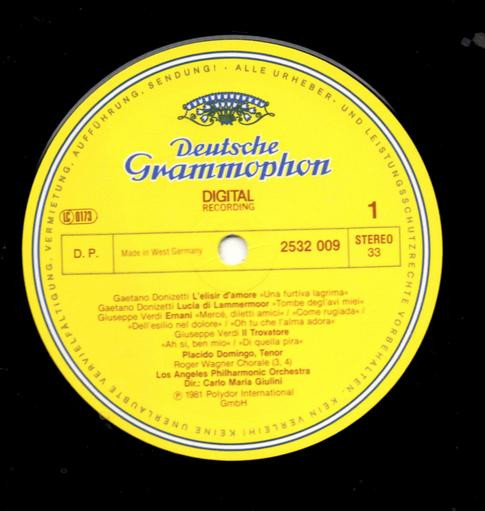 Placido Domingo - Gala Opera Concert - Used Vinyl Record image 2