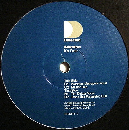 Astrotrax - It's Over - Used Vinyl Record 12" image 2