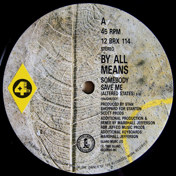 By All Means - Somebody Save Me - Used Vinyl Record 12" image 3
