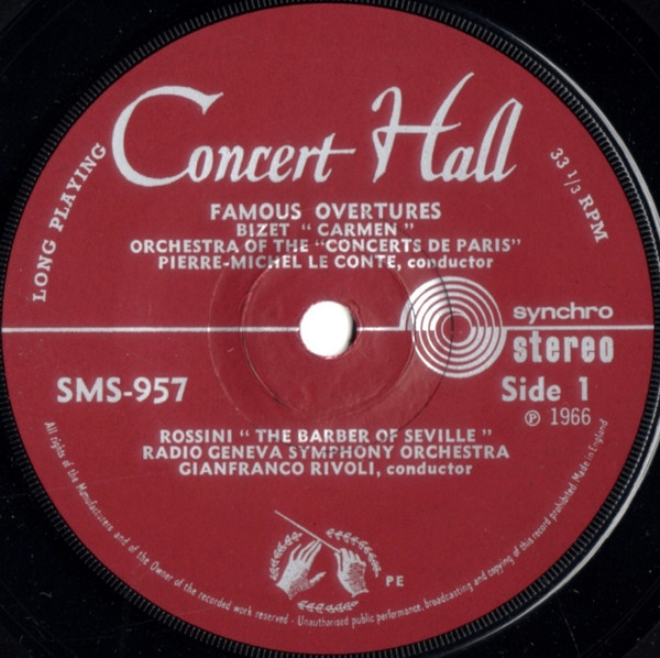Georges Bizet : Wolf - Famous Overtures - Used Vinyl Record 7" image 3