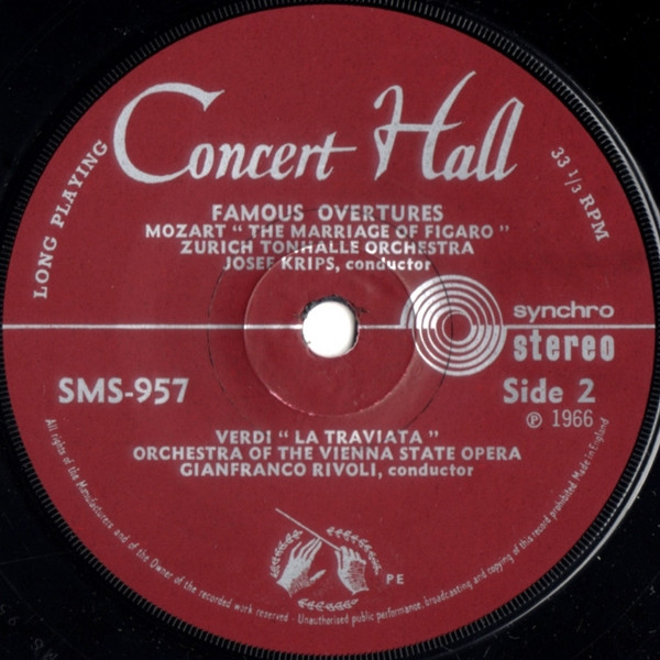 Georges Bizet : Wolf - Famous Overtures - Used Vinyl Record 7" image 4