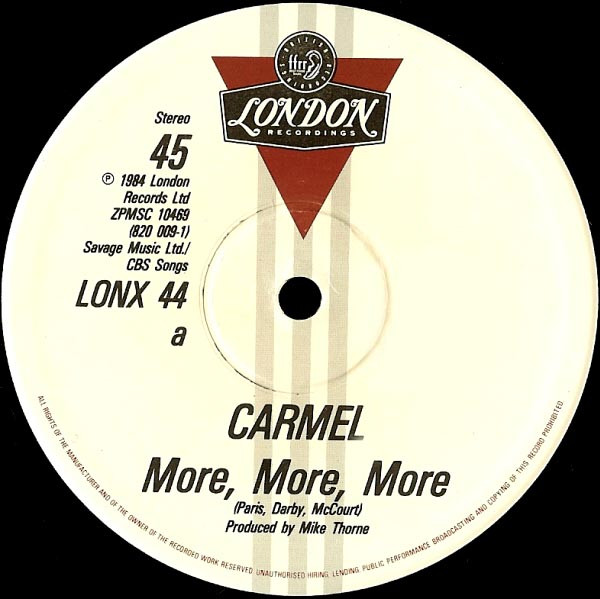Carmel - More, More, More - Used Vinyl Record 12" image 3