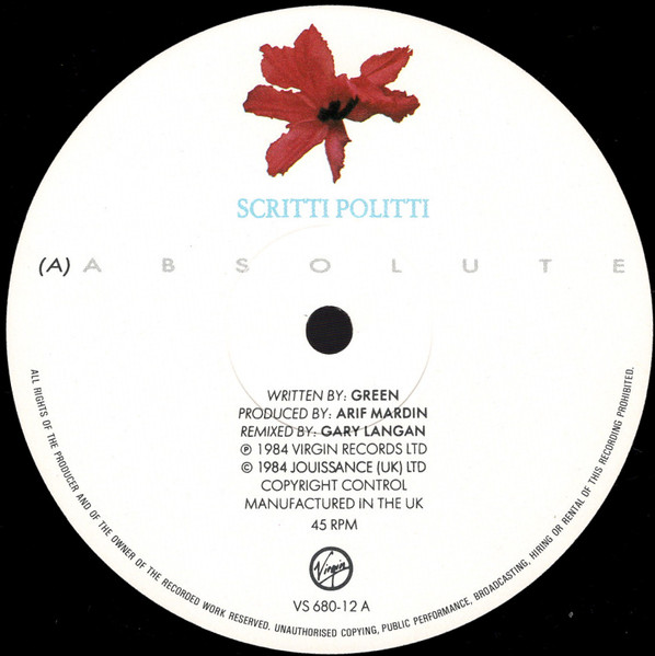 Scritti Politti - Absolute - Used Vinyl Record 12" image 3